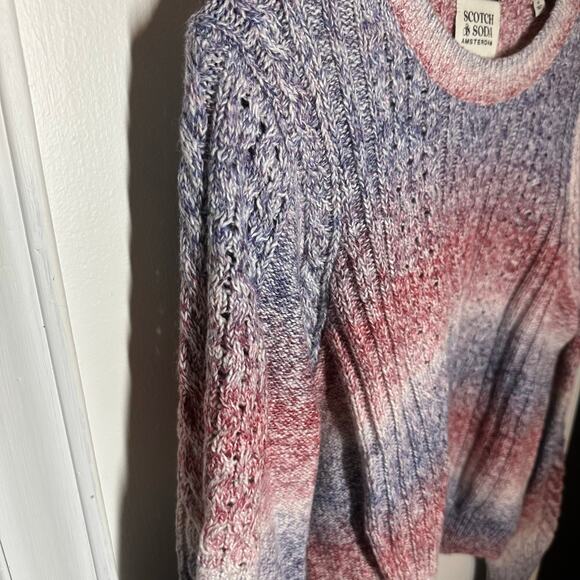 Scotch & Soda Amsterdam Women's Space Dye Ombre Stripe Sweater Size Medium - Picture 6 of 15